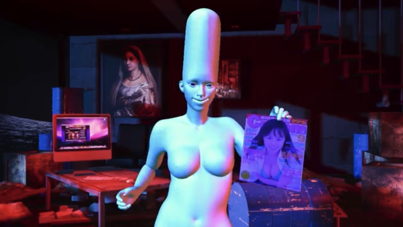 クリームを見せてくるミソシタ