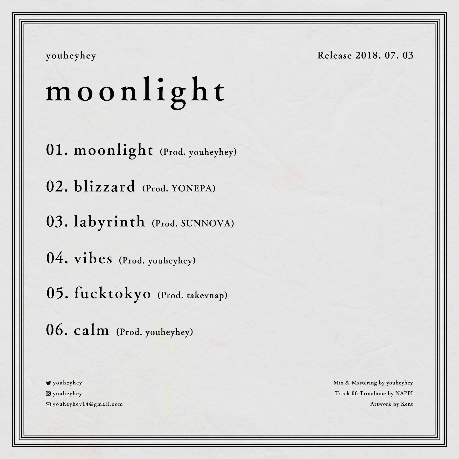 moonlightTracklist