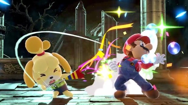 しずえさんvsマリオ