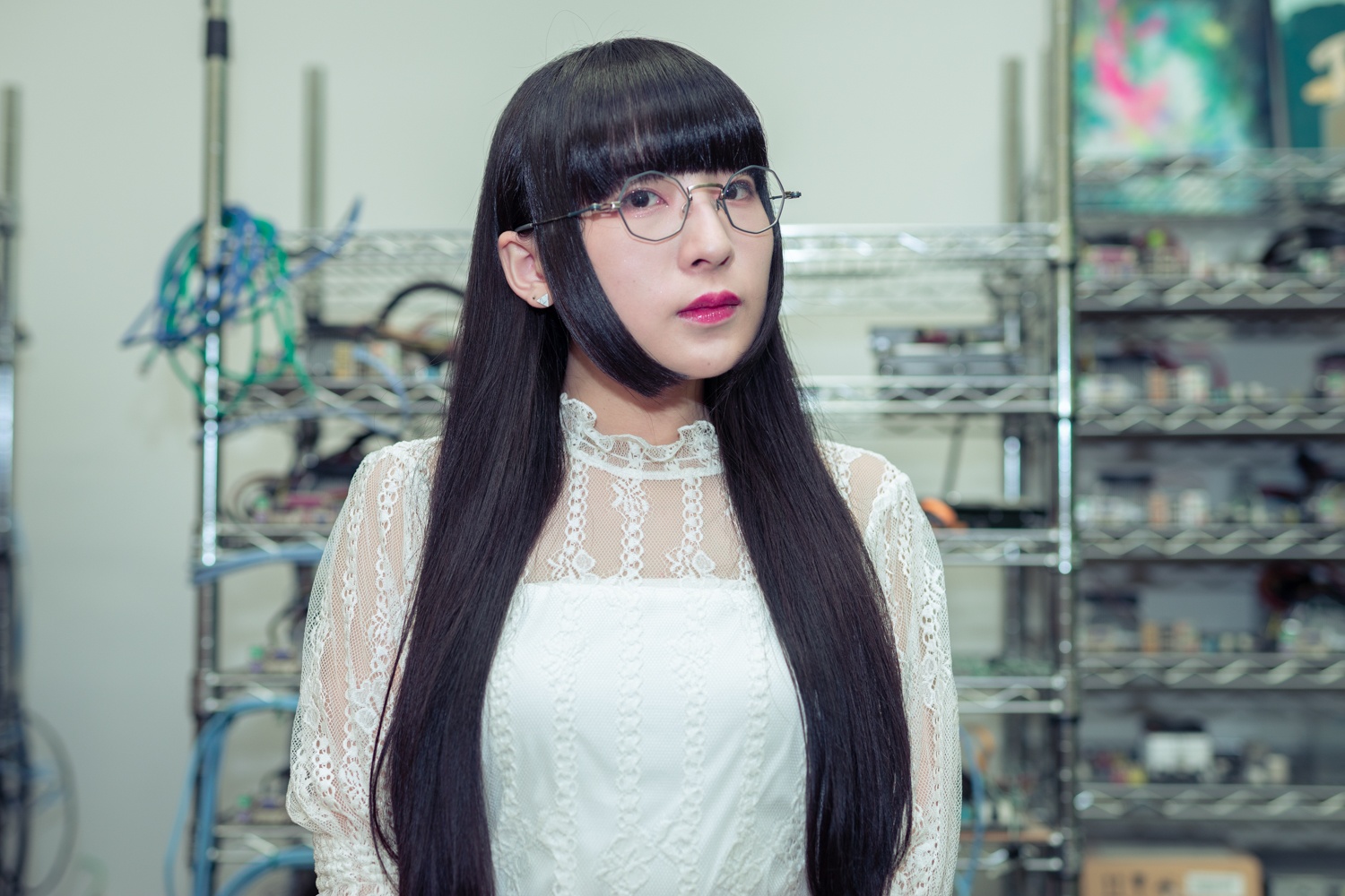 サーバの山と和田輪さん