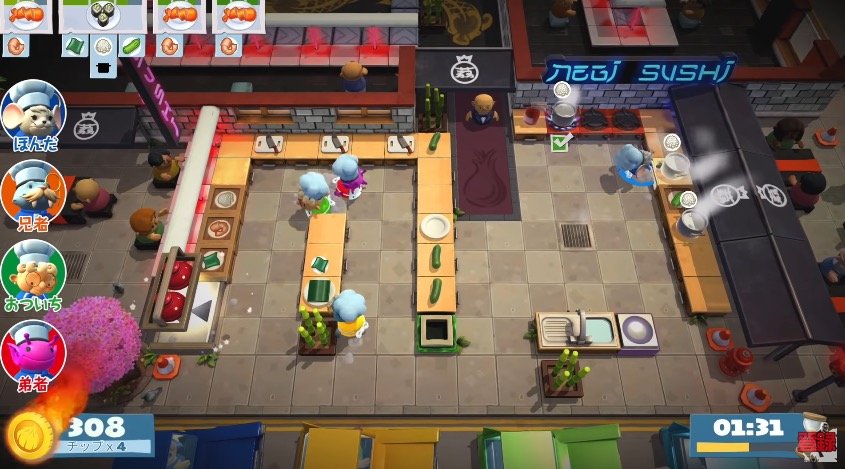 #1【アクション】本田翼,2BRO.の「オーバークック2」【2BRO.】／画像は動画のスクリーンショット