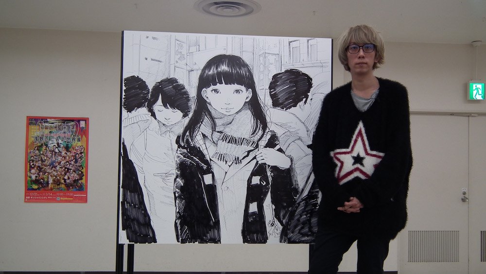 12月20日に行われた特別内覧会の模様_ライブドローイング完成後