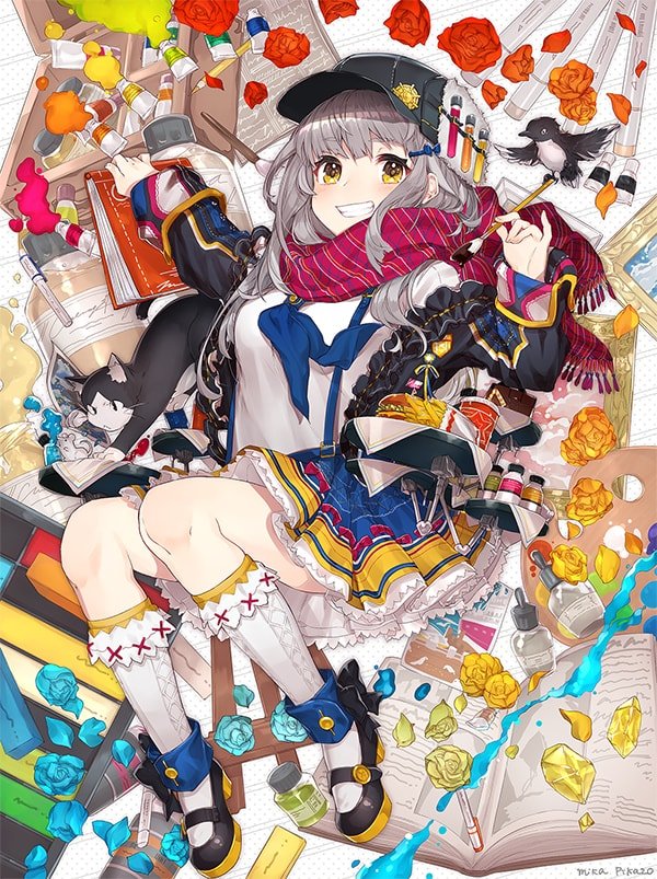 『表現したい世界を描く！ CLIP STUDIO PAINT PRO イラストレーションテクニック』カバー用イラスト／烏羽雨、Mika Pikazo、もくり著 (c)BNN Inc.