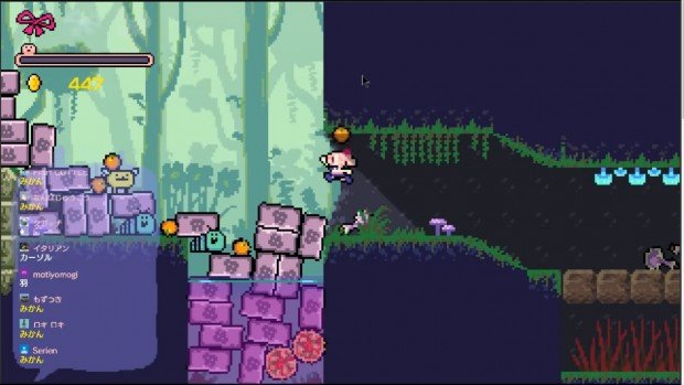 コメントで登場したブロックが落下ゾーンを埋める