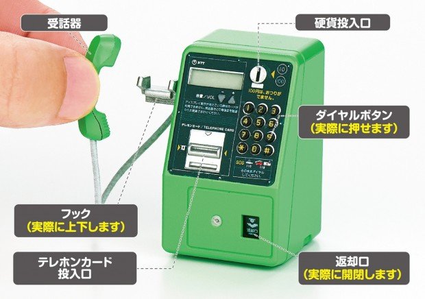 ミニチュア公衆電話_仕様