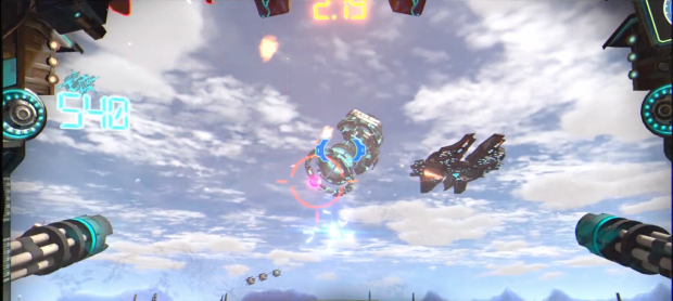 『ロボットファイターズVR』プレイ画面