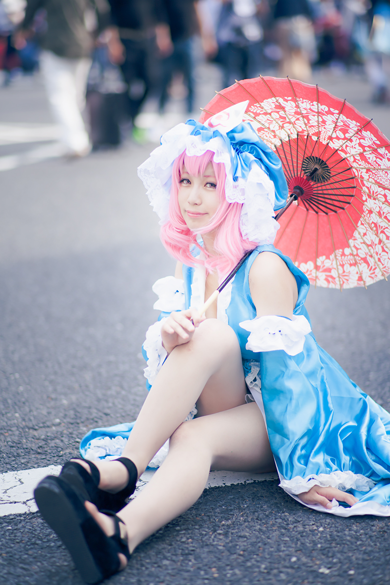 ホココス_コスプレイヤー_望月もち子さん（『東方プロジェクト』西行寺幽々子）