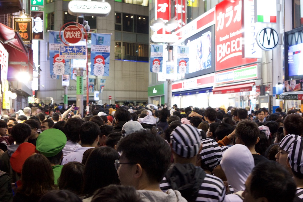 多くの人が集まった渋谷ハロウィン2018