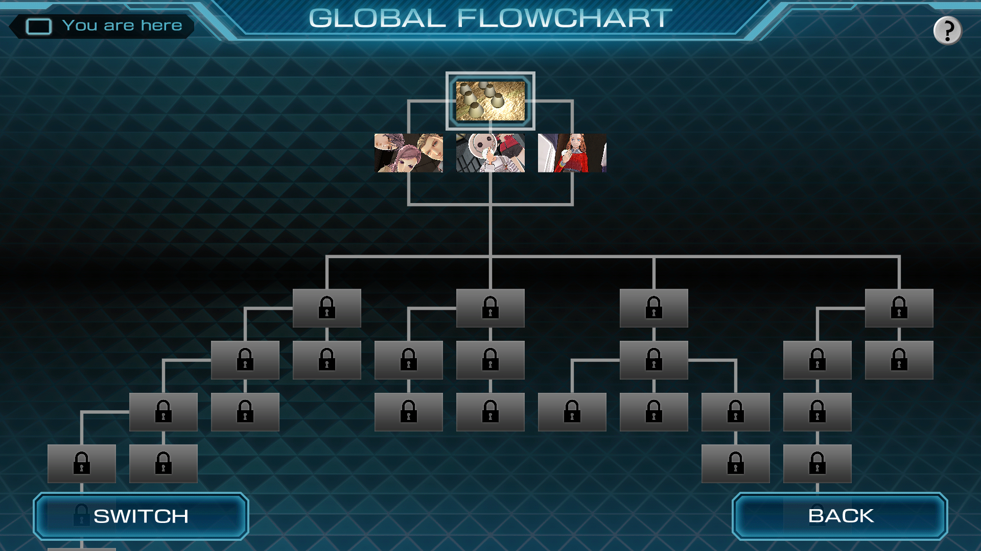 『ZERO ESCAPE　刻のジレンマ』ゲーム画面