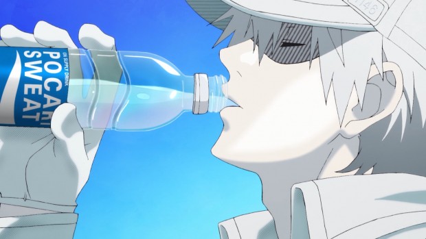ポカリを飲む白血球