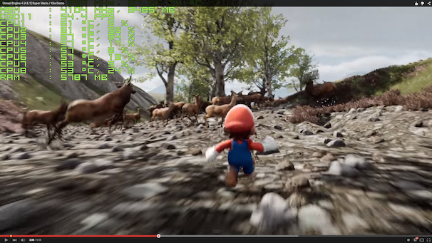 「Unreal Engine 4 [4.8.1] Super Mario / Kite Demo」スクリーンショット
