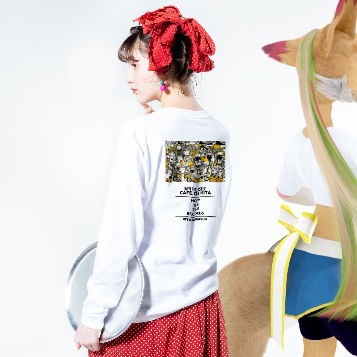 きたむらしゅ〜さん_散らかりすぎ子 ロングスリーブTシャツ