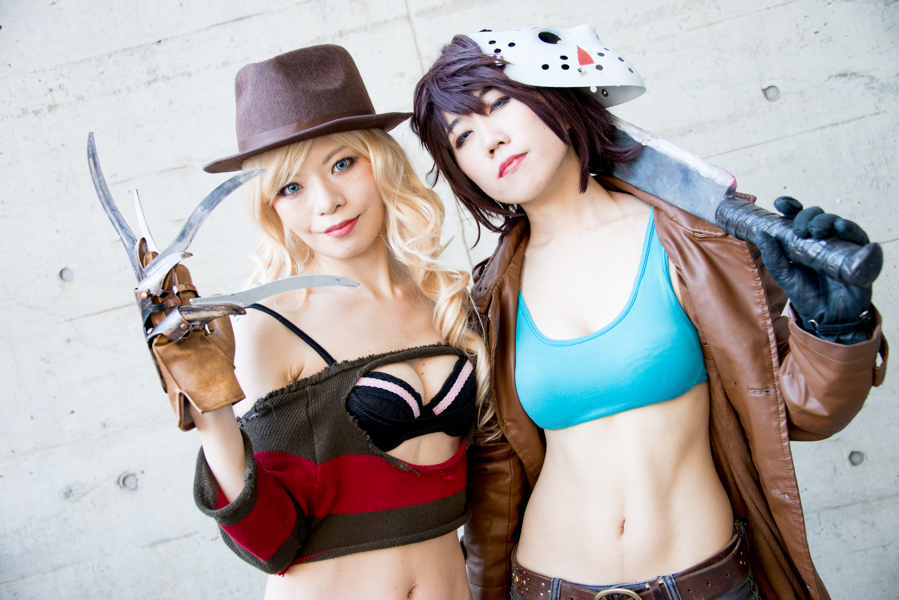 「ニコニコ超会議2016」コスプレ画像まとめ_奈々井りんさん/フレディ,あきさめ/ジェイソン1