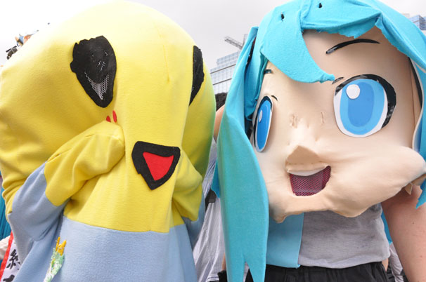 ふなっしー（偽者）&amp;ミクダヨー（偽者）