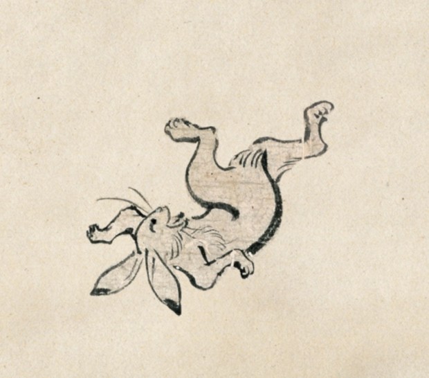鳥獣戯画のウサギ