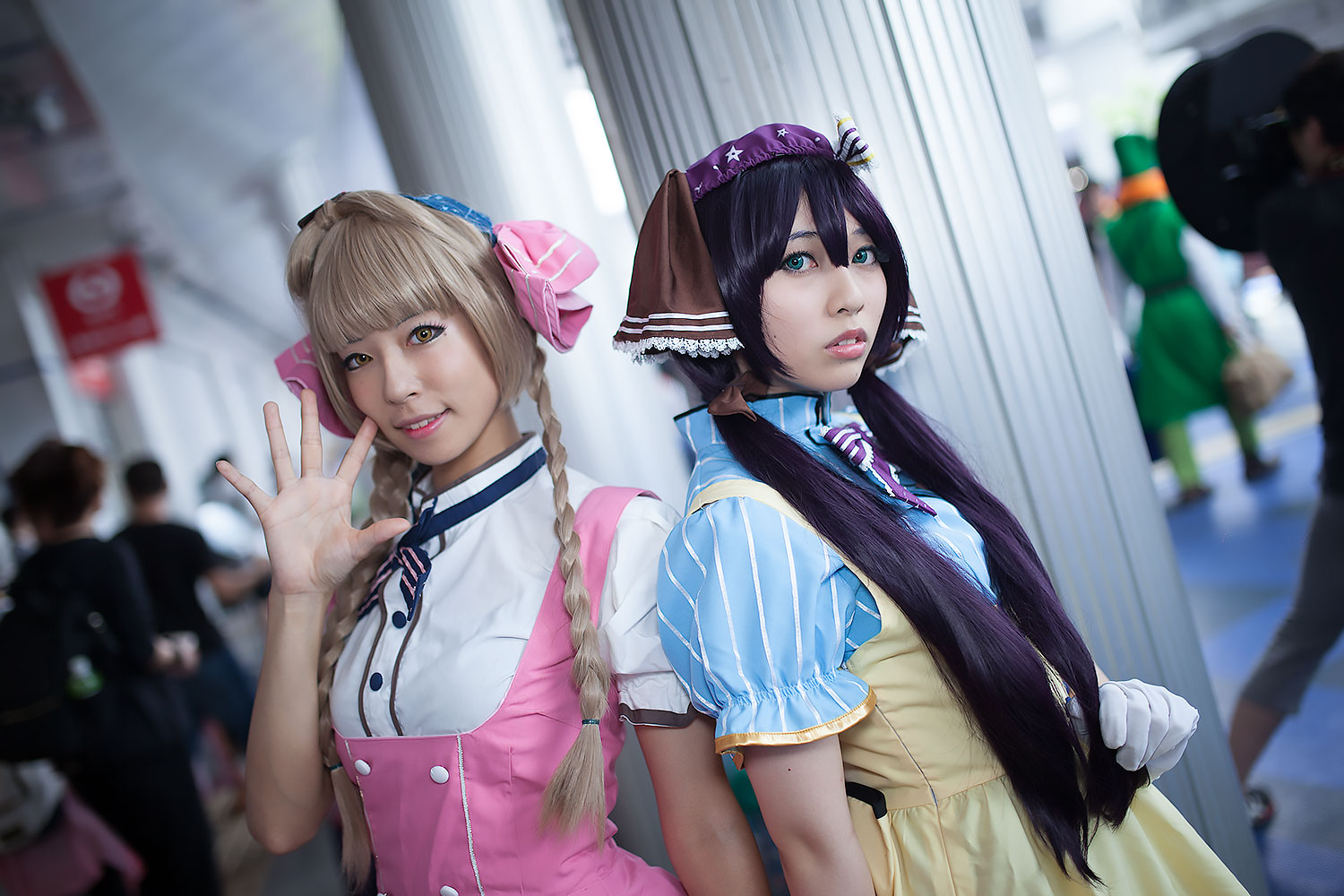 いるかさん、くらげさん（『ラブライブ！ 』南ことり、東城希）