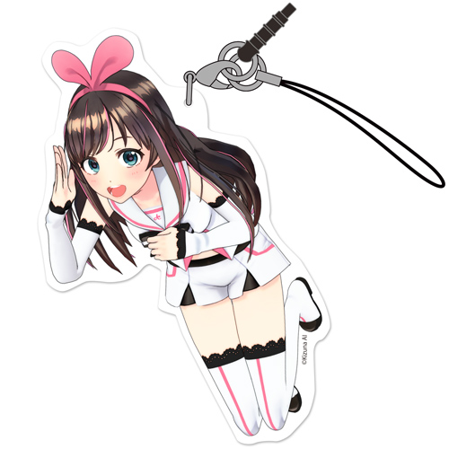 「キズナアイ アクリルアクリルつままれストラップ」