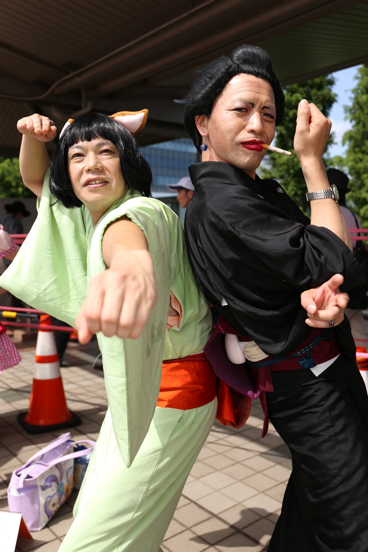 犬中尉さん（@k00027）、ちるのさん／『銀魂』お登勢＆キャサリン