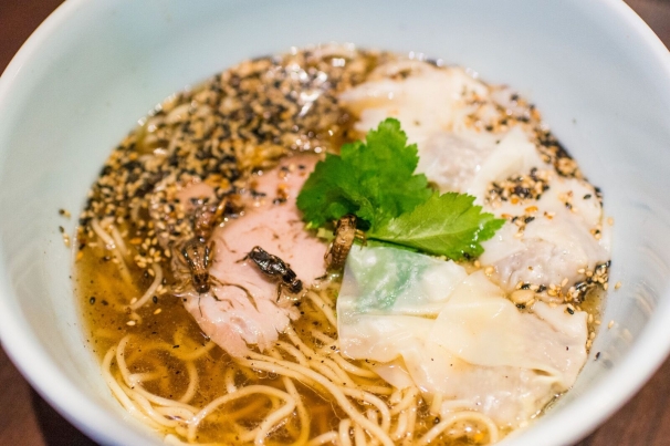 地球少年・篠原祐太のコオロギラーメン実食レポート34