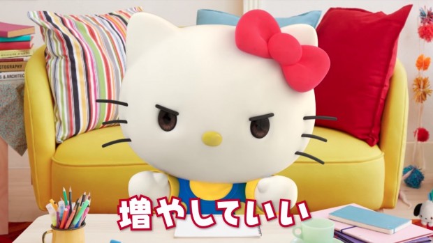 名言を連発するハローキティさん