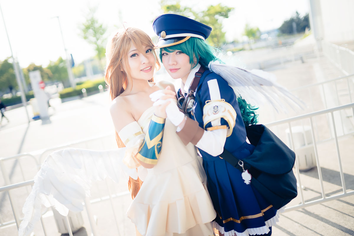 超会議2017_コスプレイヤー_大河ちひろさん、塔矢晃さん（『モンスターストライク』ウリエル、ガブリエル）4