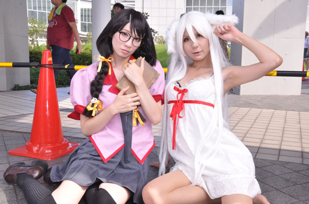 物語シリーズ_羽川翼&amp;ブラック羽川_朝比奈みねねさん&amp;羽猫るばささん2