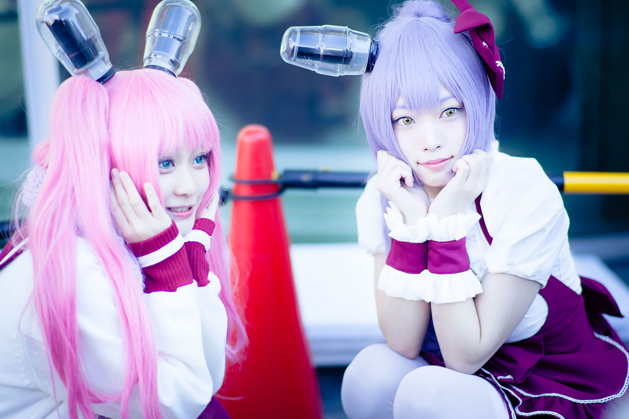 C91コスプレ_音梨すずさんとりょうさん_真空管ドールズ_ブロッサムとローラ1