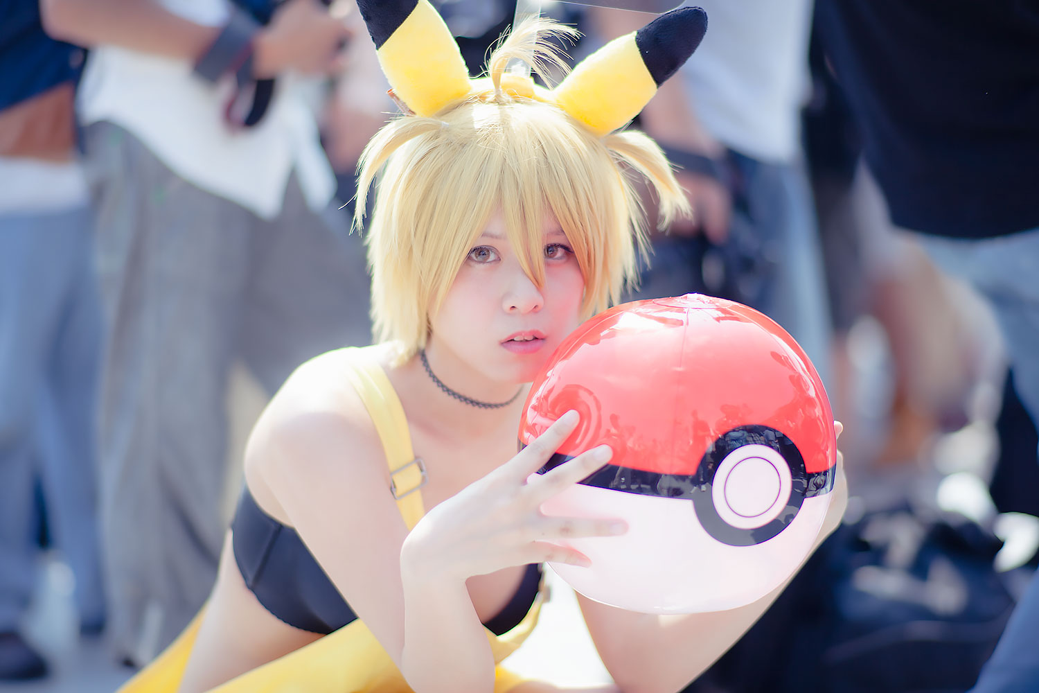 七瀬さくらさん／ピカチュウ Photo by Diora