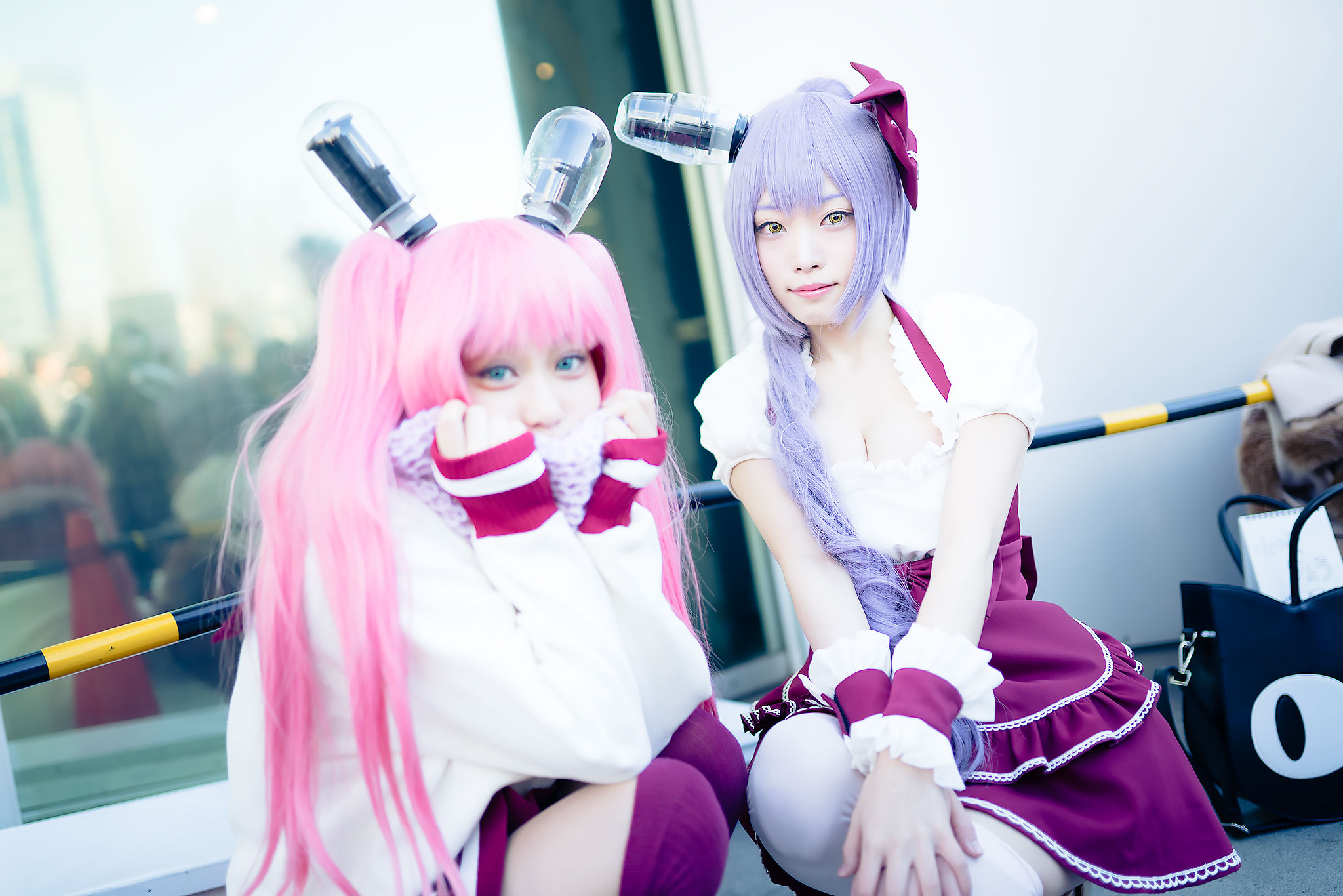 C91コスプレ_音梨すずさんとりょうさん_真空管ドールズ_ブロッサムとローラ3