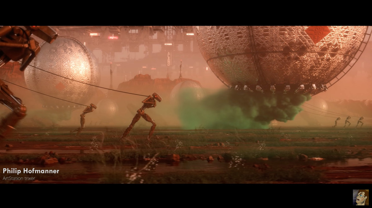 画像は動画「Top 100 3D Renders from the Internet&#039;s Largest CG Challenge | Alternate Realities」より