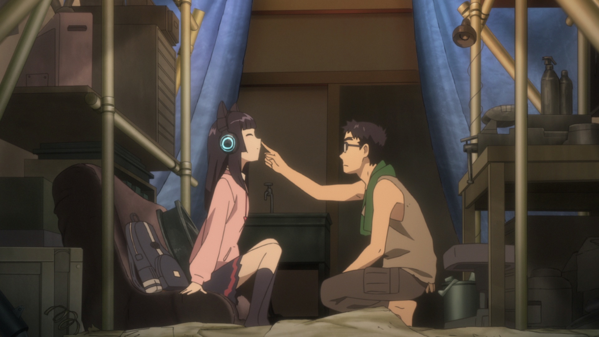 鼻血をふいてあげる井手