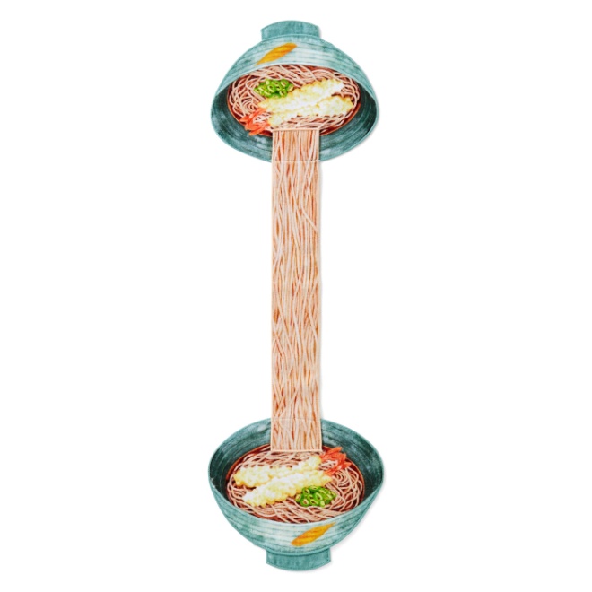 食欲そそる 麺タオル