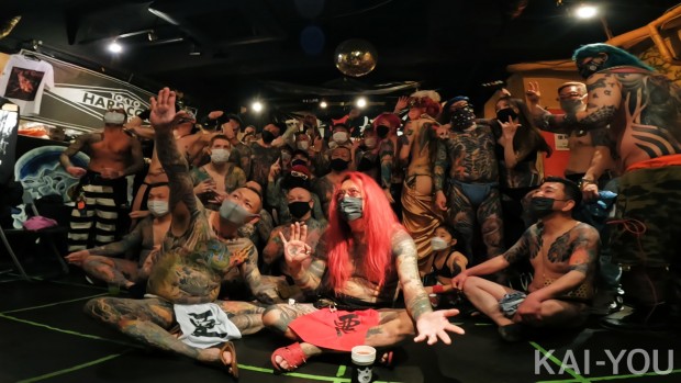 画像2: 【動画】全身刺青のイカつい男女　実態はピースな愛好会「笑顔で交流を広げたい」