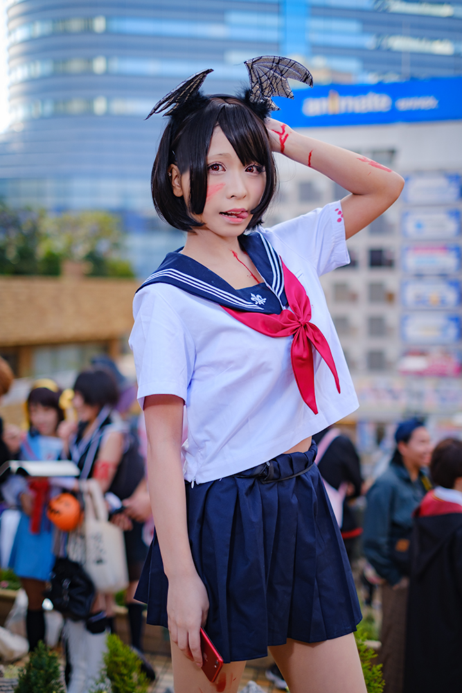 伊那月はなさん_創作_血まみれ悪魔女子高生_2