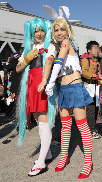 鏡音リンちゃん＋島風ちゃんと初音ミクさん+赤城ちゃん1＠おおちゃんさんと荒ぶる神々馬場さん