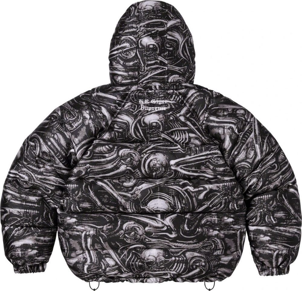 H.R. Giger Jacquard Down Puffer Jacket