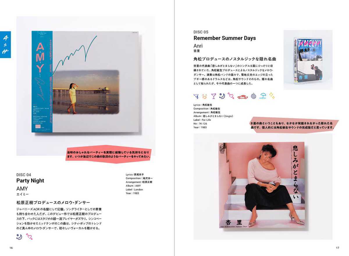 『Japanese City Pop 100, selected by Night Tempo』誌面イメージ