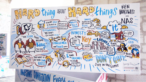 コンベンションセンターのエントランス付近にどんどん公開されていきます。