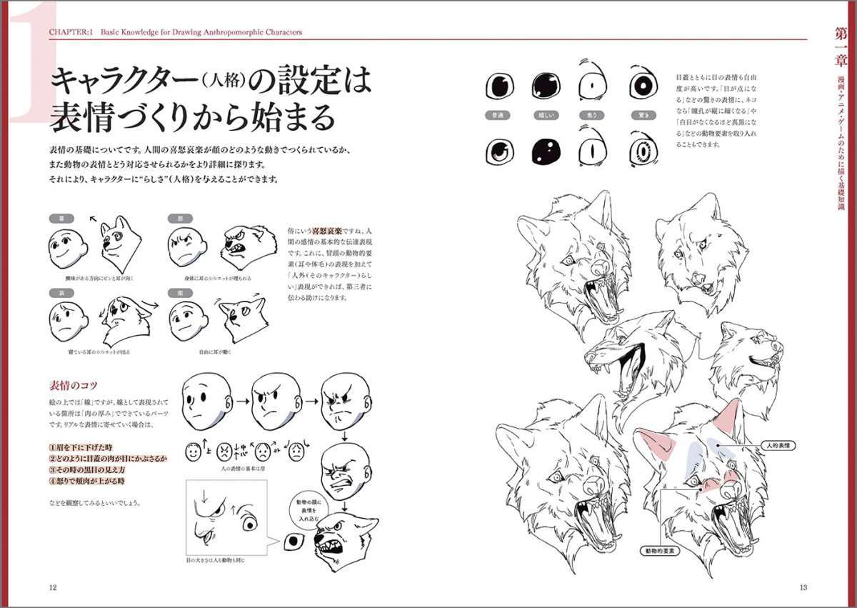 『獣人・擬人化 人外デザインのコツ』