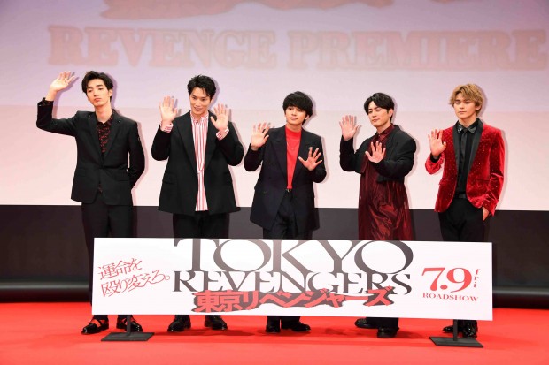 右から清水尋也さん、鈴木伸之さん、北村匠海さん、間宮祥太朗さん、眞栄田郷敦さん