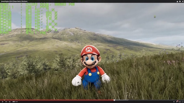 「Unreal Engine 4 [4.8.1] Super Mario / Kite Demo」スクリーンショット