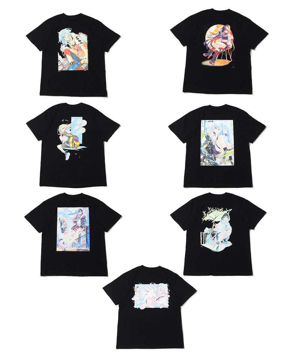 atmos x 絵師100人展 フルカラーTシャツ