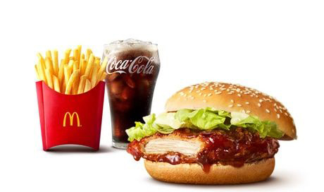 ひるまック ダブルチーズバーガー セット