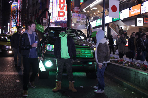 かっこいい車がたくさん渋谷にかけつけてきていました