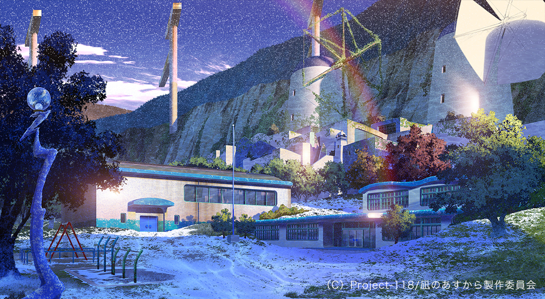 『凪のあすから』波路中学校 外観