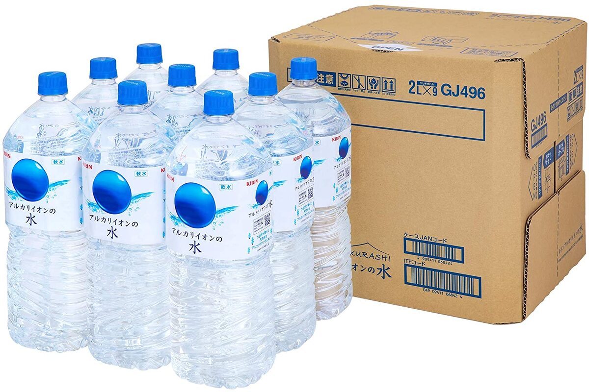 アルカリイオンの水