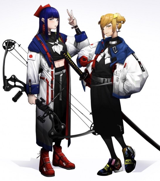 Team Epic(右・ultra pop子/左・ultra pipi美)