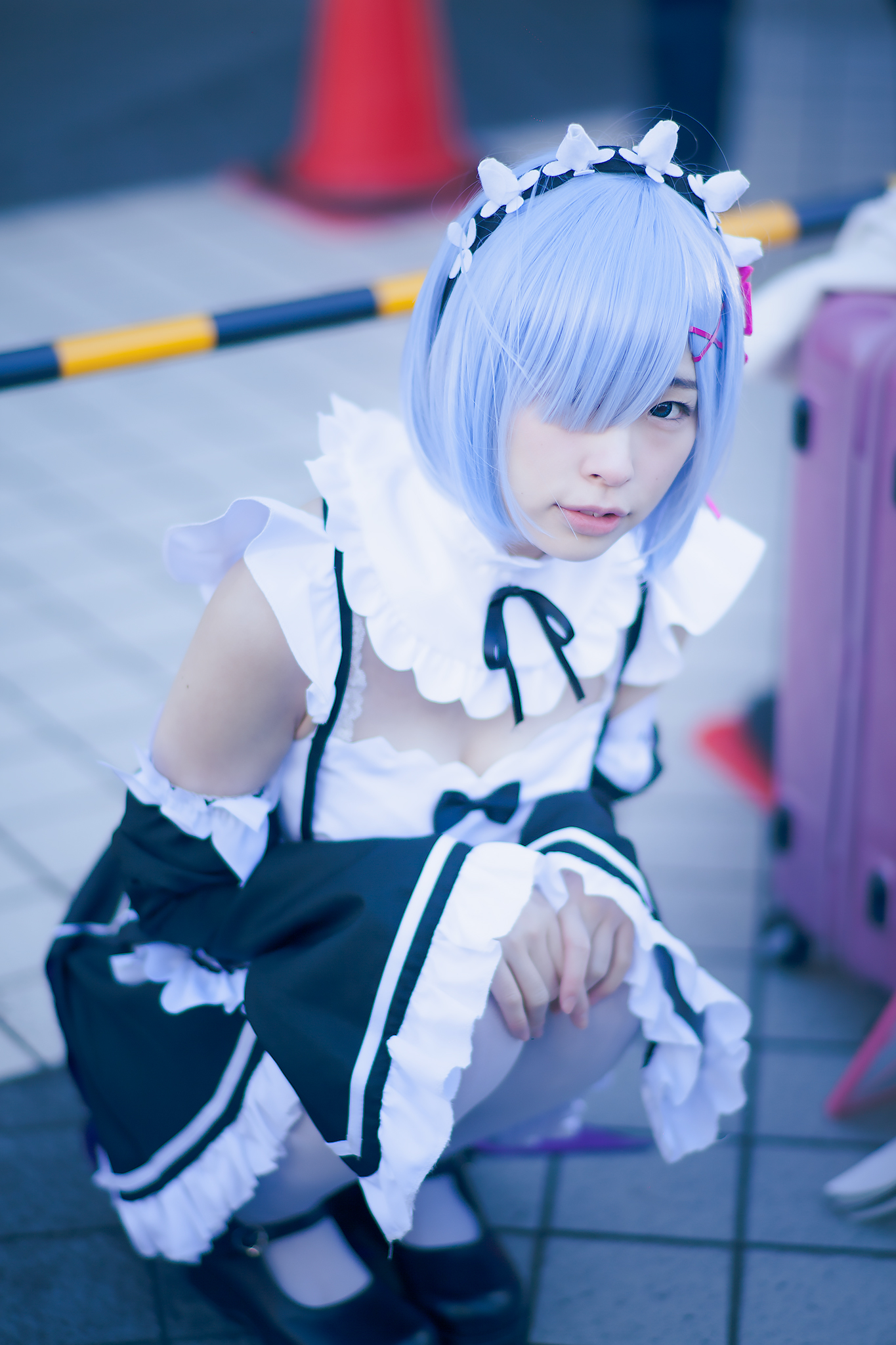 C91コスプレ_くまねちゃん_リゼロ_レム5