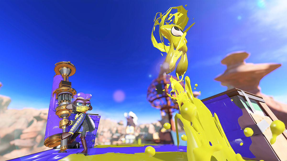 新アクション「イカノボリ」／画像は『スプラトゥーン』公式Twitterから