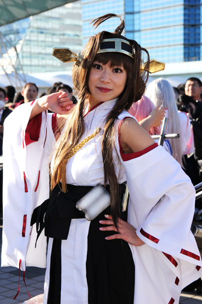 『艦隊これくしょん-艦これ-』から、まりこさんによる金剛 コミケC85コスプレ写真2